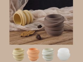 MOlde silicona porta vela MOMIA